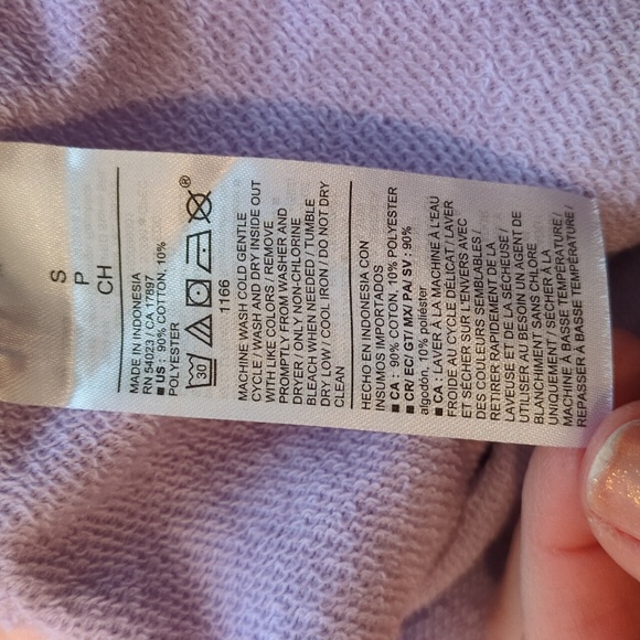 Old Navy SoComfy Oversized Tunic Hoodie Sweatshirt In Lavender Aura Size S - Picture 6 of 7